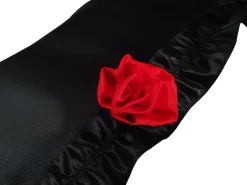 Il Marchesato Amazing Frilly Black Folding Umbrella Parasol New