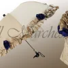 Il Marchesato Amazing Frilly Cream Folding Umbrella Parasol Online
