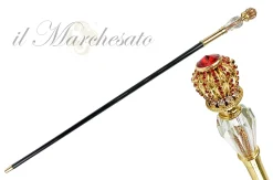 Il Marchesato Amazing Walking stick with Red crystals Outlet
