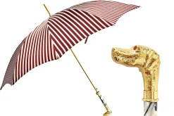 Il Marchesato Automatic umbrella with 24K goldplated pointed handle Online