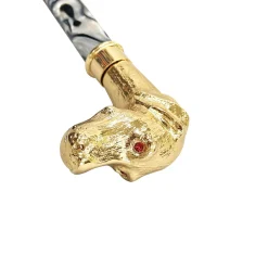 Il Marchesato Automatic umbrella with 24K goldplated pointed handle Online