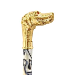 Il Marchesato Automatic umbrella with 24K goldplated pointed handle Online