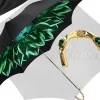 Il Marchesato Beautiful Double Canopy Umbrella in a Luxurious Green Colored Polyeste Discount