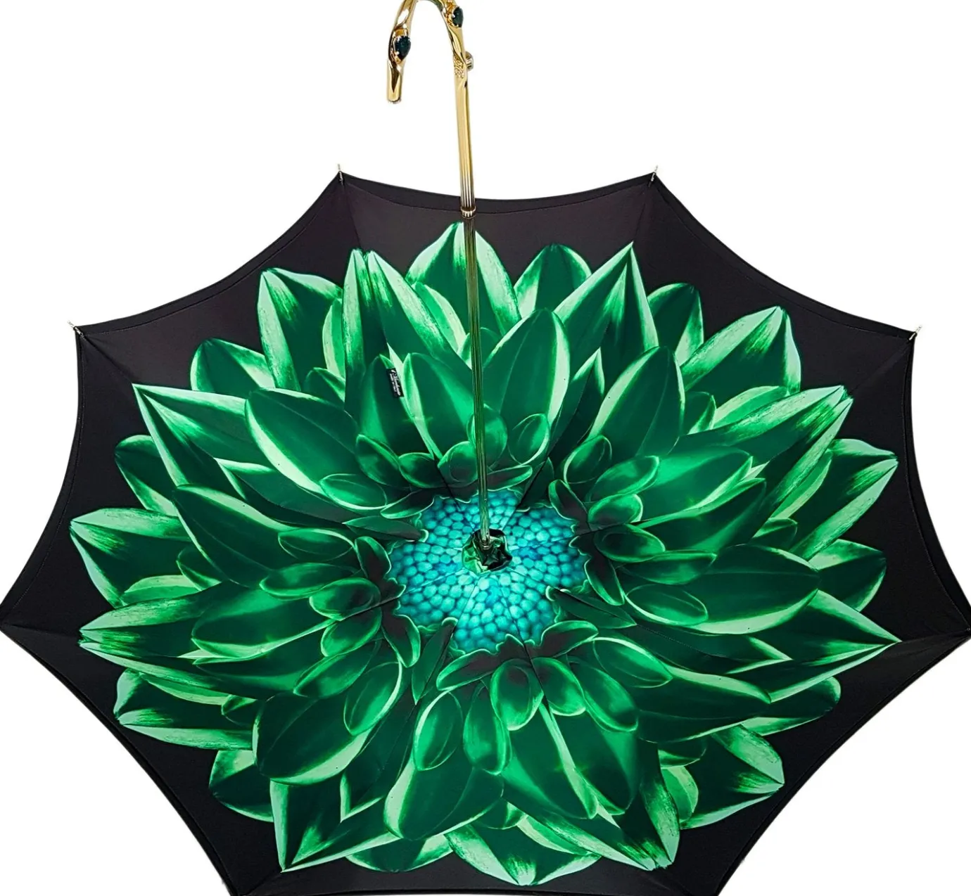 Il Marchesato Beautiful Double Canopy Umbrella in a Luxurious Green Colored Polyeste Discount
