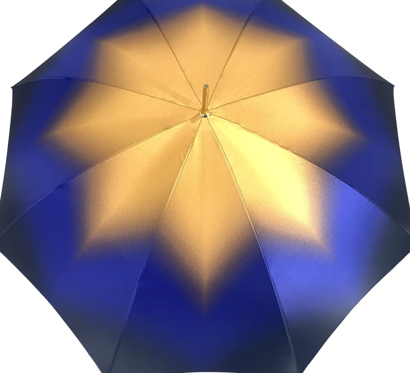Il Marchesato Beautiful Double Canopy Umbrella in a Luxurious blue Satin Sale