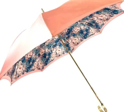 Il Marchesato Beautiful Double Canopy Umbrella in a Luxurious Pink Satin Clearance