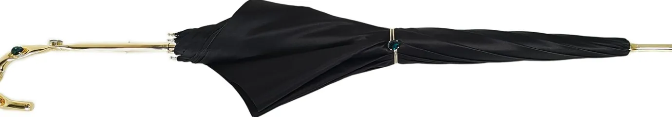 Il Marchesato Beautiful Double Canopy Umbrella in a Luxurious Green Colored Polyeste Discount