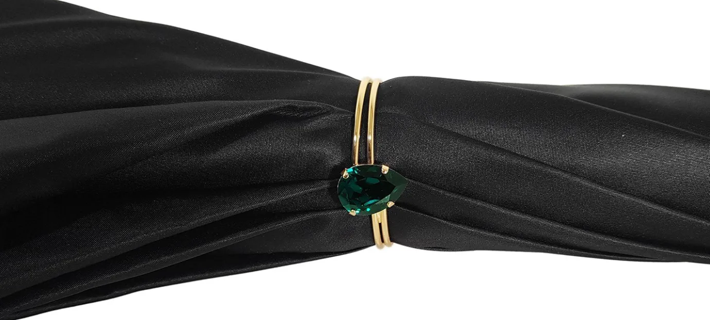 Il Marchesato Beautiful Double Canopy Umbrella in a Luxurious Green Colored Polyeste Discount