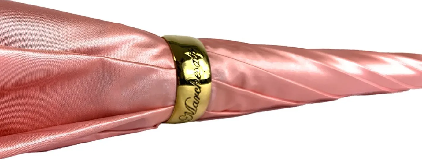 Il Marchesato Beautiful Double Canopy Umbrella in a Luxurious Pink Satin Clearance