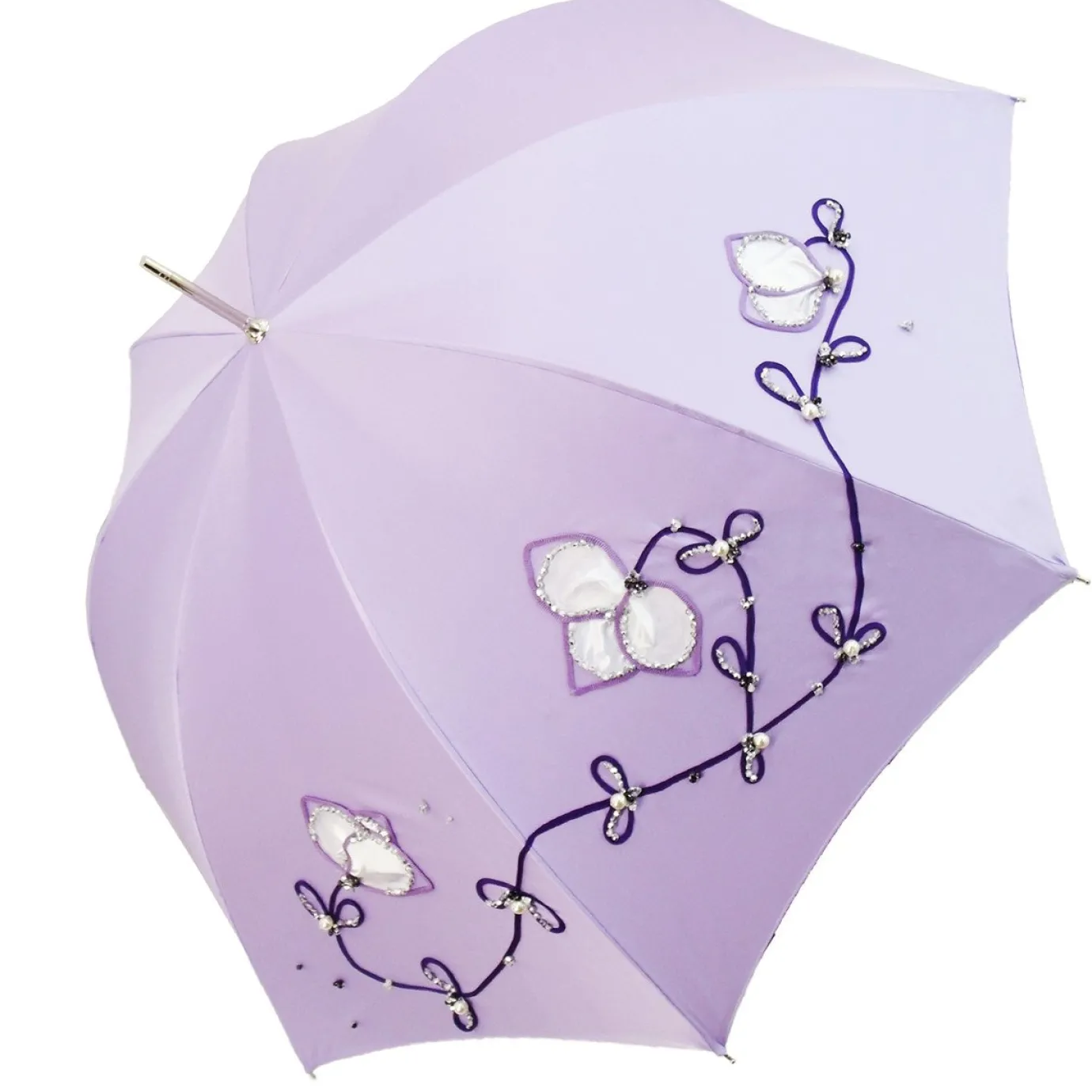 Il Marchesato Beautiful Double Cloth Lilac Women's Umbrella, Italian style Fashionable umbrella Outlet