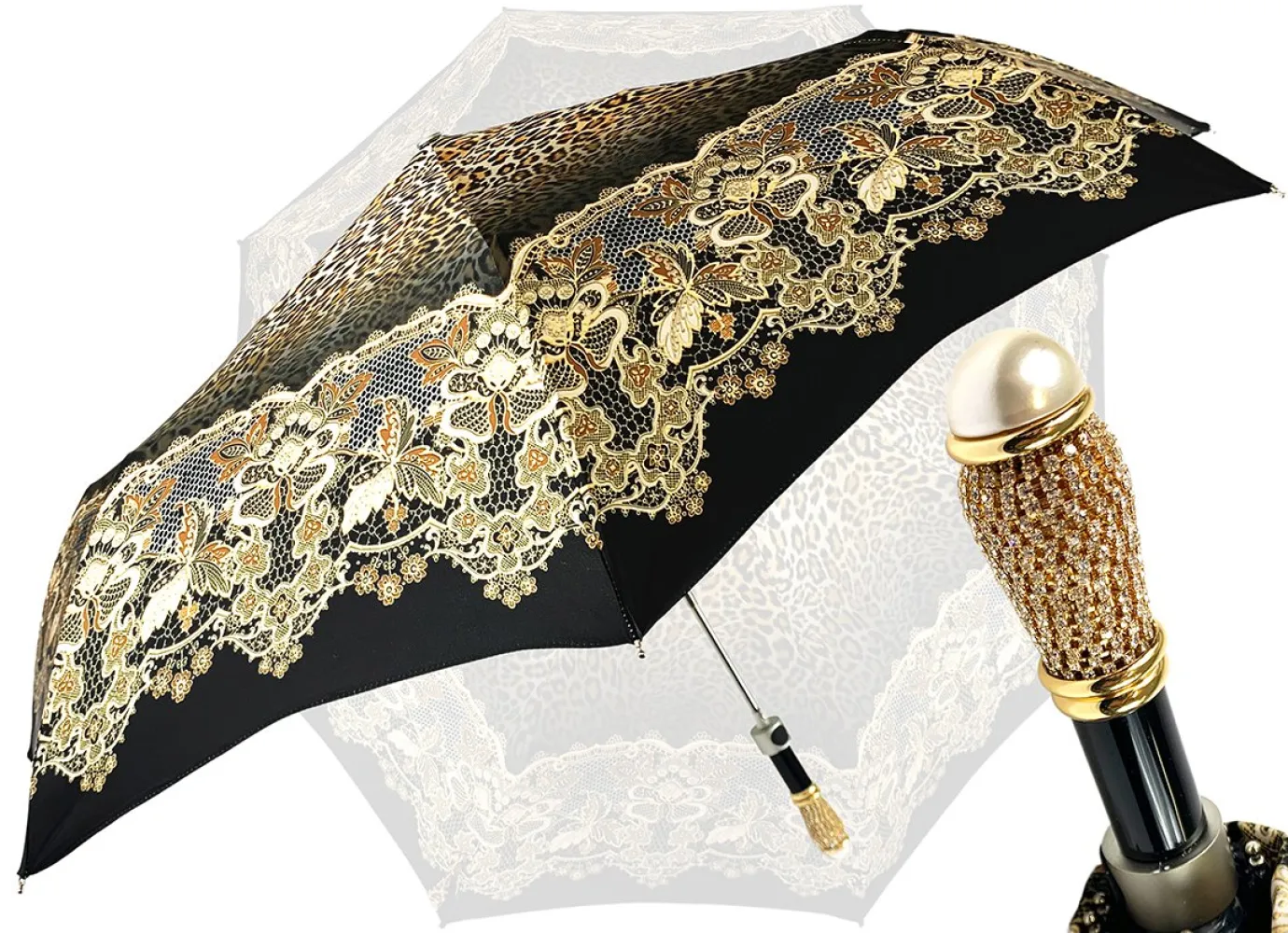Il Marchesato Beautiful Leopard Print Umbrella Sale