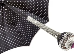 Il Marchesato Beautiful Red Women's Umbrella with Printed Peacock Design Hight Quality Luxury Umbrella Hot