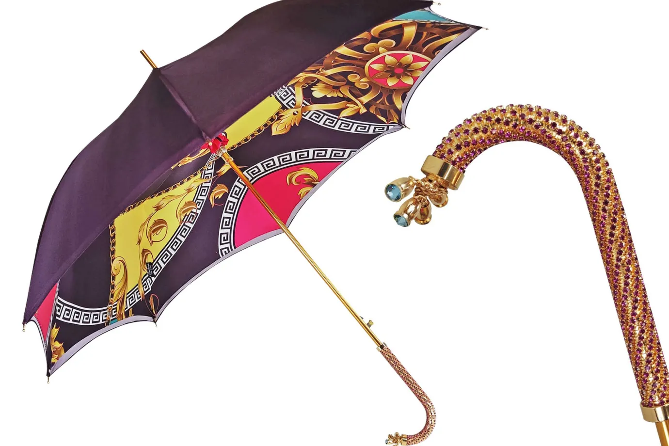 Il Marchesato Beautiful umbrella with Amethyst crystals Clearance