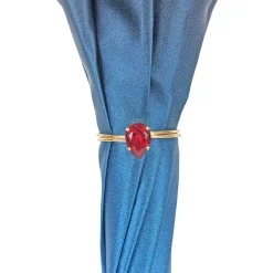 Il Marchesato Beautiful umbrella with gold-plated handle and big red crystal Hot