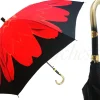 Il Marchesato Beautiful Umbrella With Red Printed Flower Fashionable Dahlia Umbrellas Women's Designer Umbrellas Sale