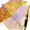 Il Marchesato Beautifull Umbrella Features a Lilac & Gold Abstract Leopard Design Hot