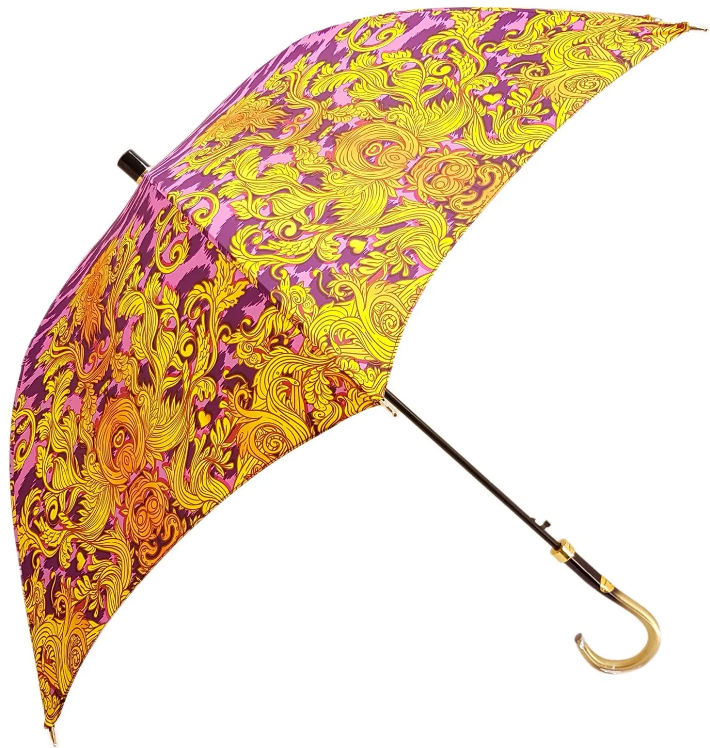 Il Marchesato Beautifull Umbrella Features a Lilac & Gold Abstract Leopard Design Hot