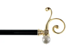 Il Marchesato Beauty Collectible Walking Cane With Swarovski Crystal Clearance