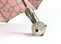 Il Marchesato Black & Red Folding Umbrella Fashion