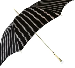 Il Marchesato Black And Light Grey Striped Umbrella Best