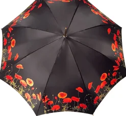 Il Marchesato Black and Red - Poppies Umbrella Best