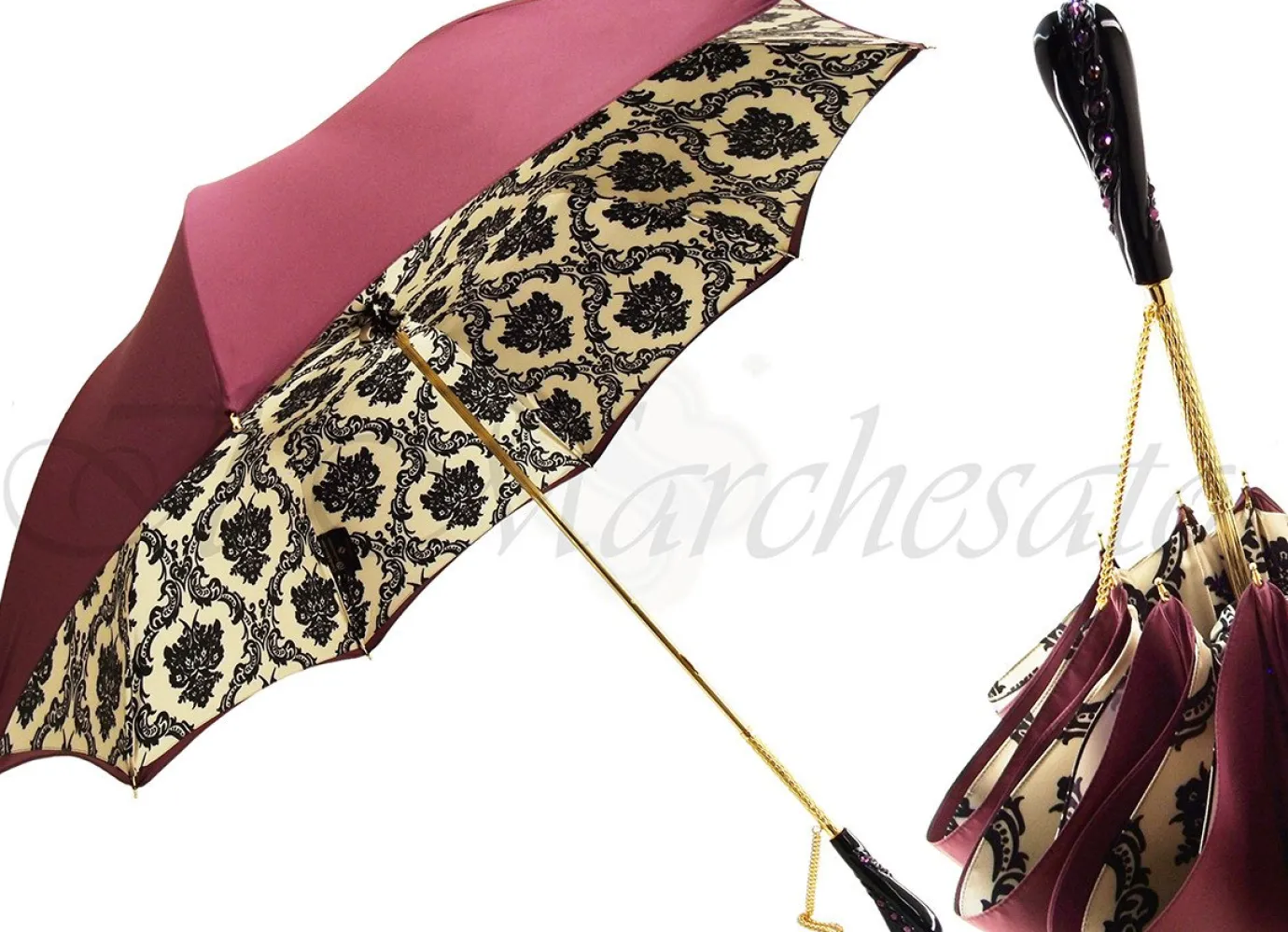 Il Marchesato Black and White Baroque Design, Luxurious Italian Style Outlet