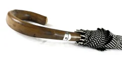 Il Marchesato Black and White striped Classic Umbrella New