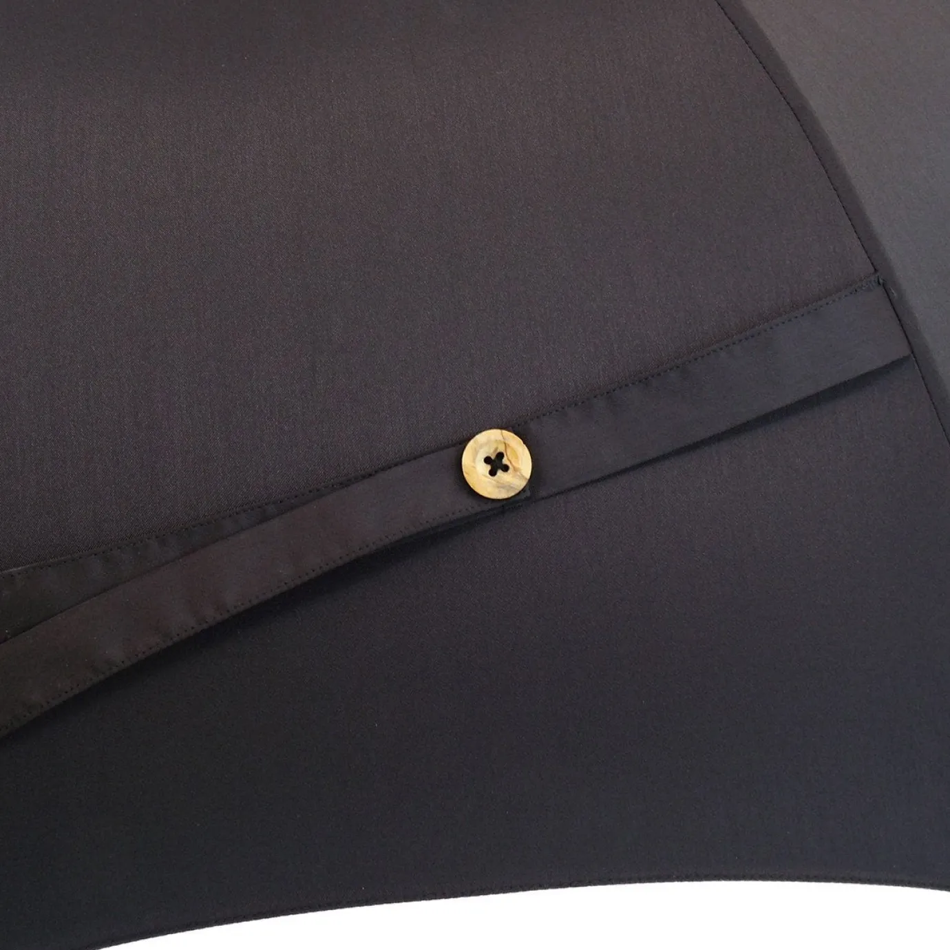 Il Marchesato Black Umbrella with Chestnut Handle Best