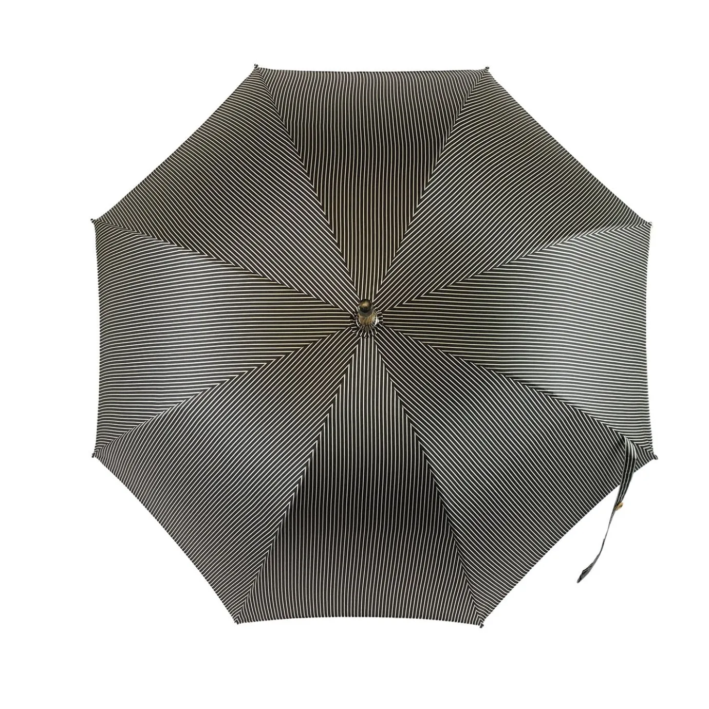 Il Marchesato Black&White umbrella with Malacca Wood hand-curved New