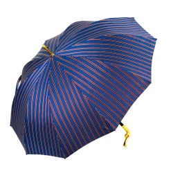 Il Marchesato Blue & Bordeaux Striped Gold Snake Umbrella Outlet