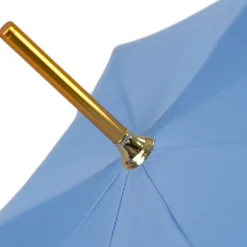 Il Marchesato Blue Royalty: Light Blue Umbrella with Elegant Gold Handle Outlet