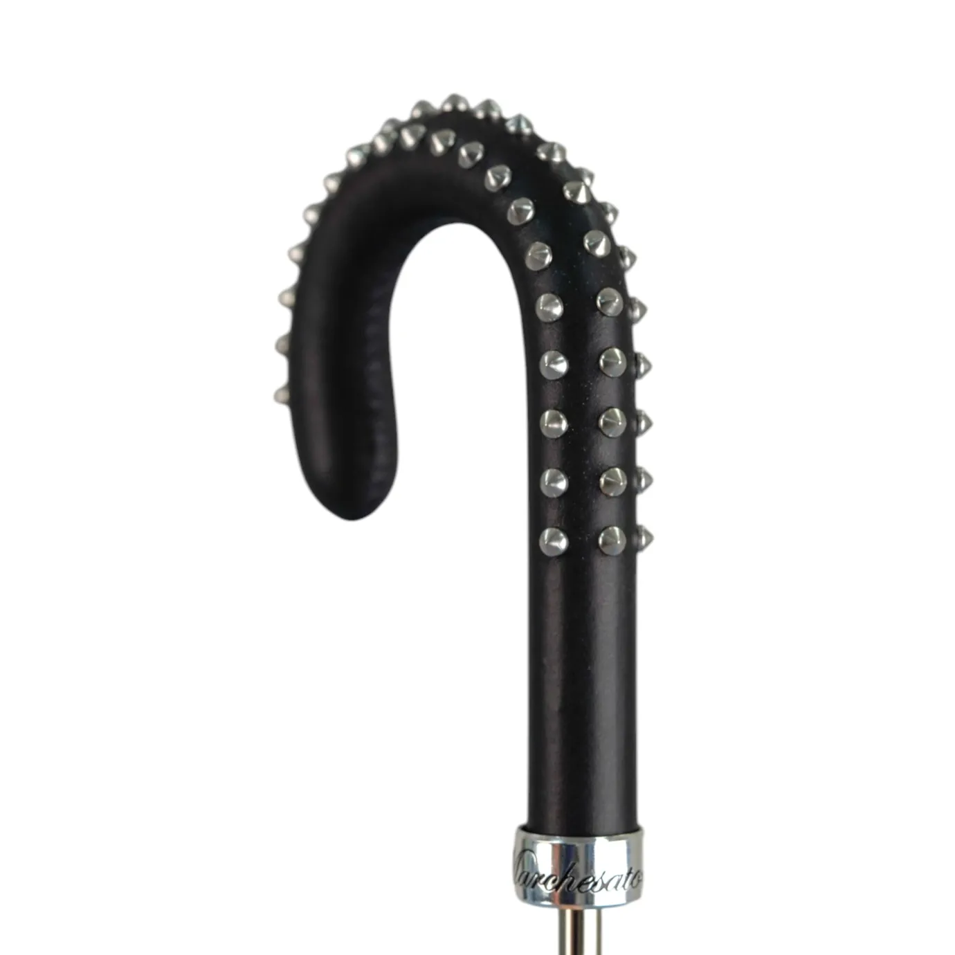 Il Marchesato Blue Umbrella with Textured Scales and Rock-Style Studded Handle Discount