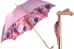Il Marchesato Blushing Elegance: Pink Umbrella with Delicate Floral Accents Best