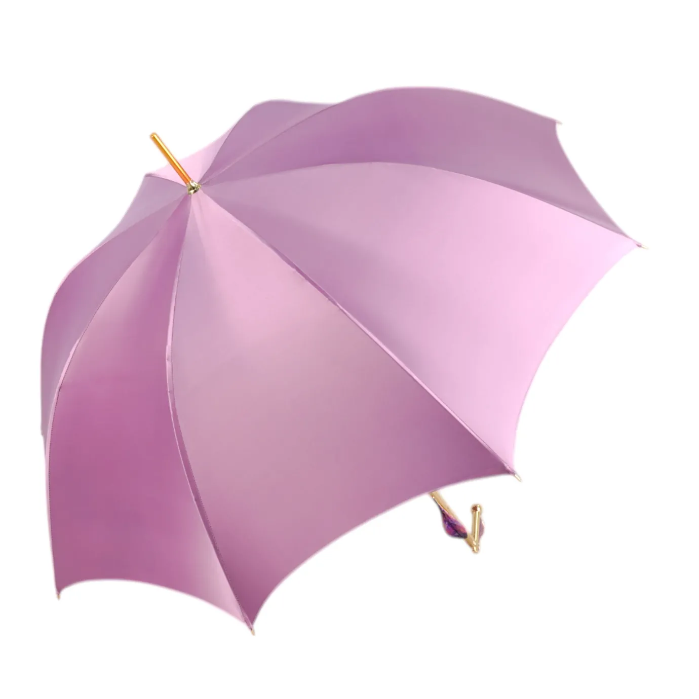 Il Marchesato Blushing Elegance: Pink Umbrella with Delicate Floral Accents Best