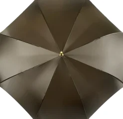 Il Marchesato Brown Umbrella With Rhombus Pattern Inside Outlet