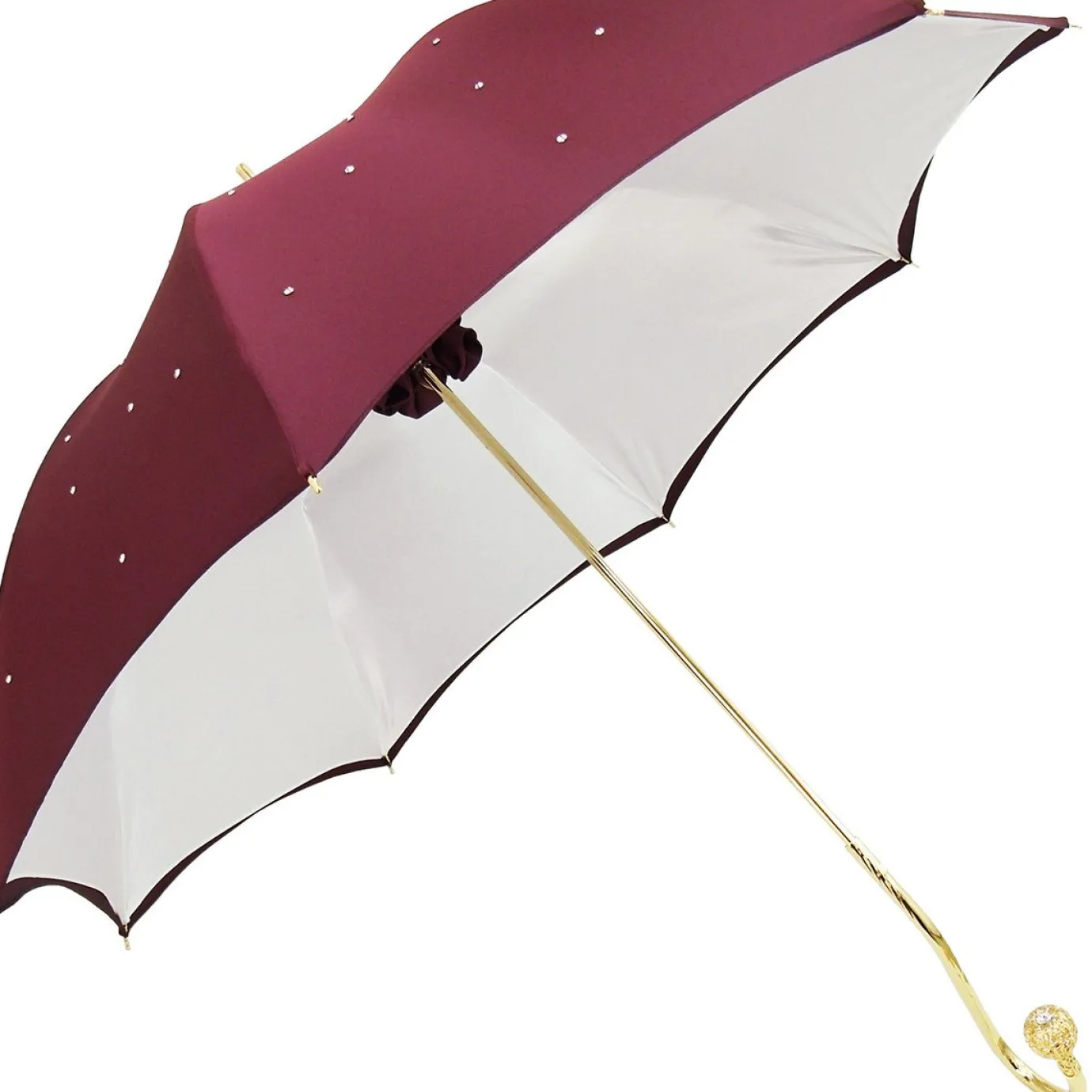 Il Marchesato Burgundy Luxury Women's Umbrella New