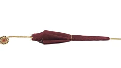 Il Marchesato Burgundy shimmering with internal lace design New