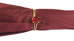 Il Marchesato Burgundy shimmering with internal lace design New