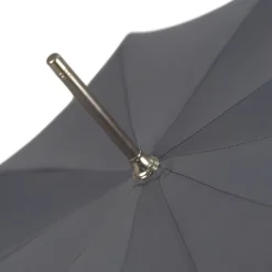 Il Marchesato Carnival of Shadows: Grey Umbrella with Intricate Clown Handle New