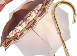 Il Marchesato Charming Double Cloth Woman's Umbrella Exclusive Design by il Marchesa Fashion