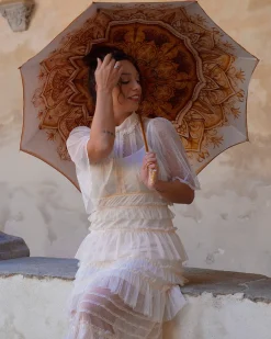 Il Marchesato Classic fancy umbrella with wonderful handle New