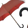 Il Marchesato Classic men's umbrella with leather handle Sale