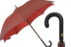 Il Marchesato Classic men's umbrella with leather handle Sale