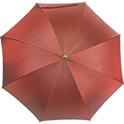 Il Marchesato Classic men's umbrella with leather handle Sale