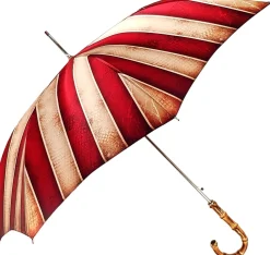 Il Marchesato Classic Striped Men's Umbrella - Bamboo Handle - New Exclusive Design Best Quality handcrafted in Italy Best