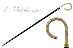 Il Marchesato Collectible Walking stick embellished with Acquamarine crystal Outlet