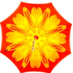 Il Marchesato Colorful Handcrafted Umbrella with Flower, Made in Italy Clearance