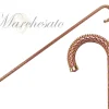 Il Marchesato Crook Walking Cane Encrusted with Amethyst crystals Outlet