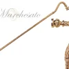 Il Marchesato Crook Walking Cane Encrusted with white crystals Fashion