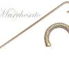 Il Marchesato Crook Walking Cane Encrusted with Aquamarine crystals Sale